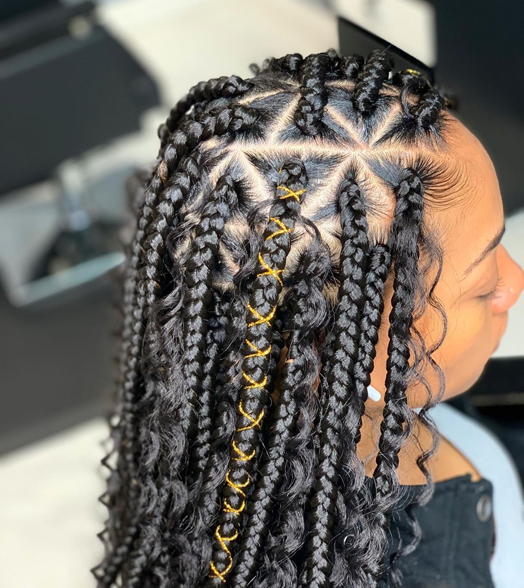 Featured image of post Knotless Goddess Box Braids With Beads / Boho braids braided wig knotless braids lace frontal braids | etsy.