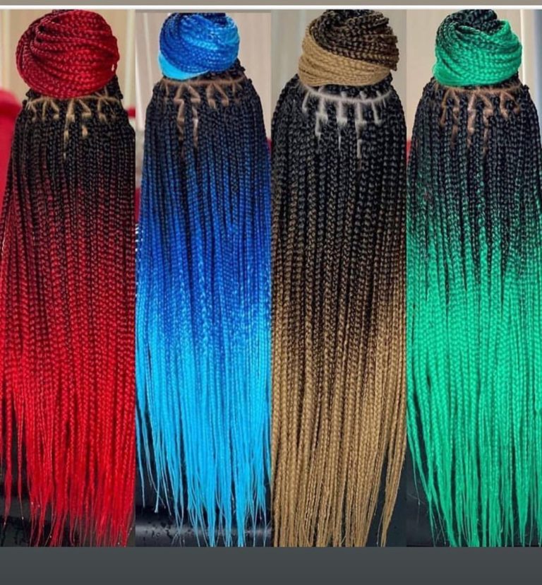 10 hottest colors for box braids