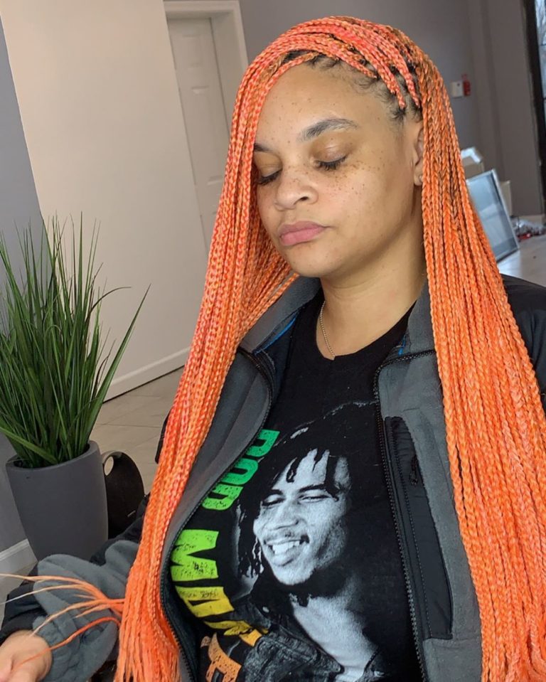 knotless box braids with color knotless box braids with color