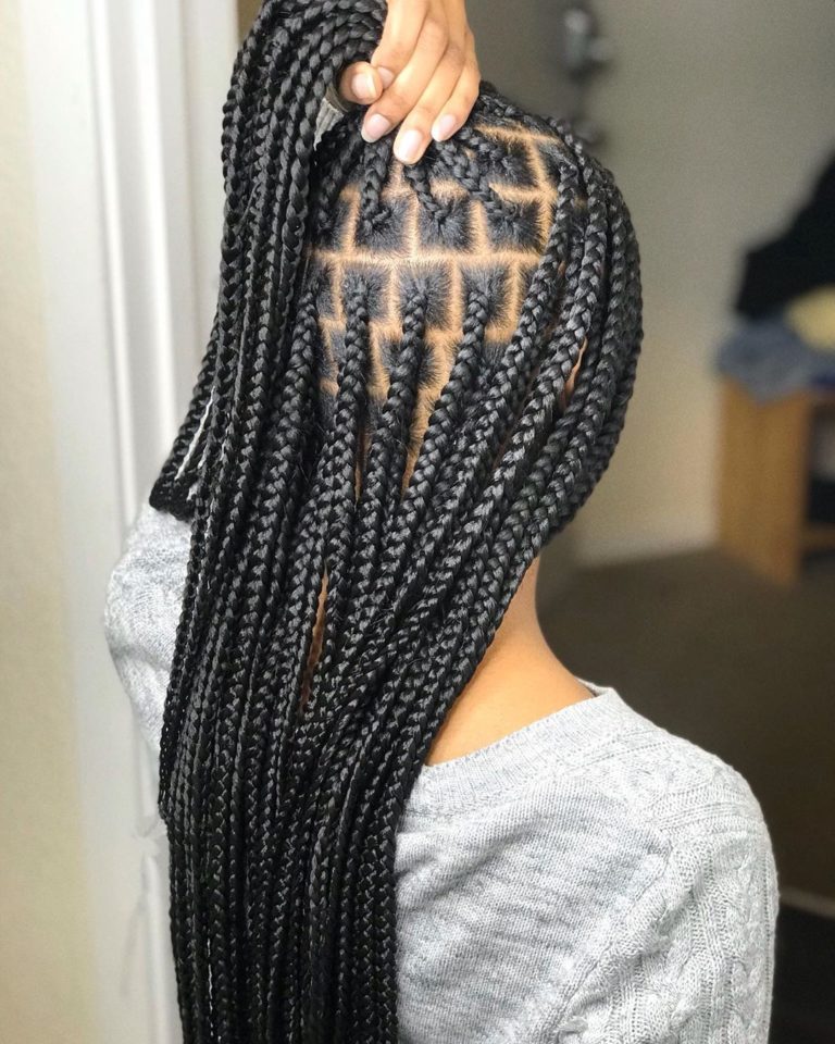 Box Braids Parting Traditional Parts Vs Triangle Parts 